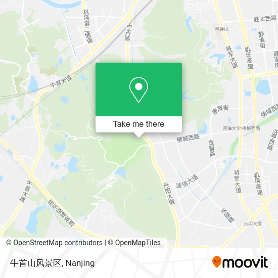 牛首山风景区 map