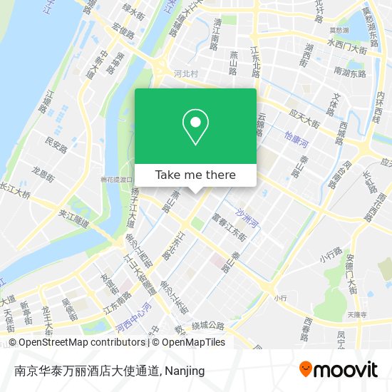 南京华泰万丽酒店大使通道 map