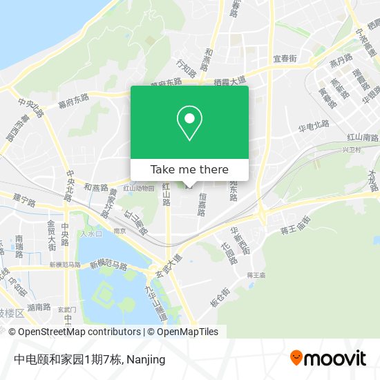 中电颐和家园1期7栋 map