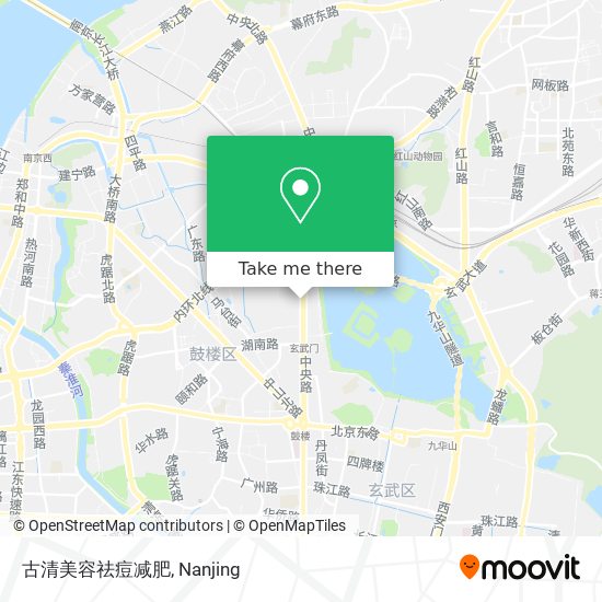 古清美容祛痘减肥 map
