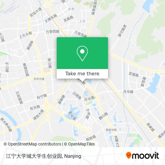江宁大学城大学生创业园 map