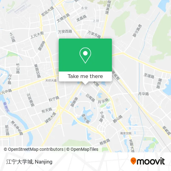 江宁大学城 map