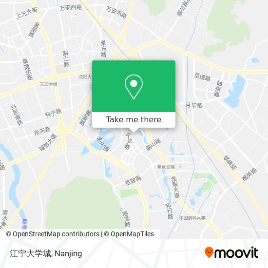 江宁大学城 map