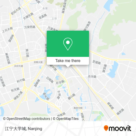 江宁大学城 map