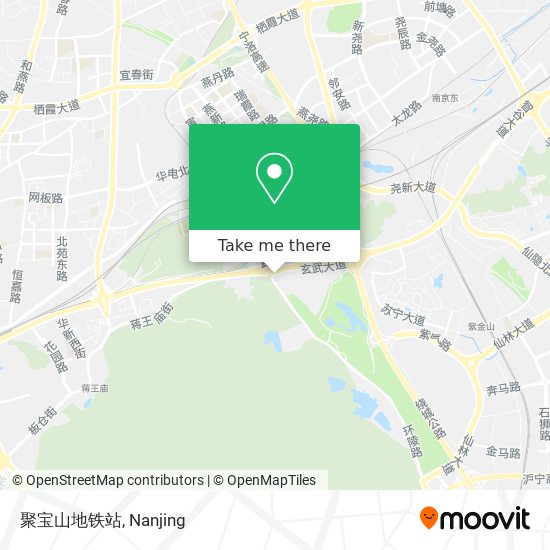 聚宝山地铁站 map