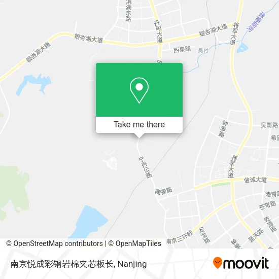 南京悦成彩钢岩棉夹芯板长 map
