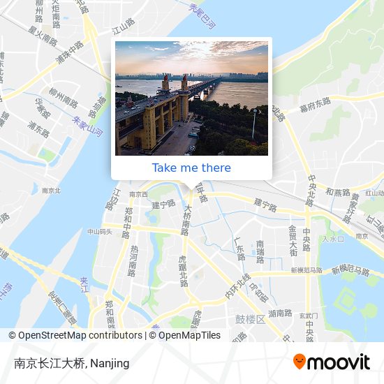 南京长江大桥 map