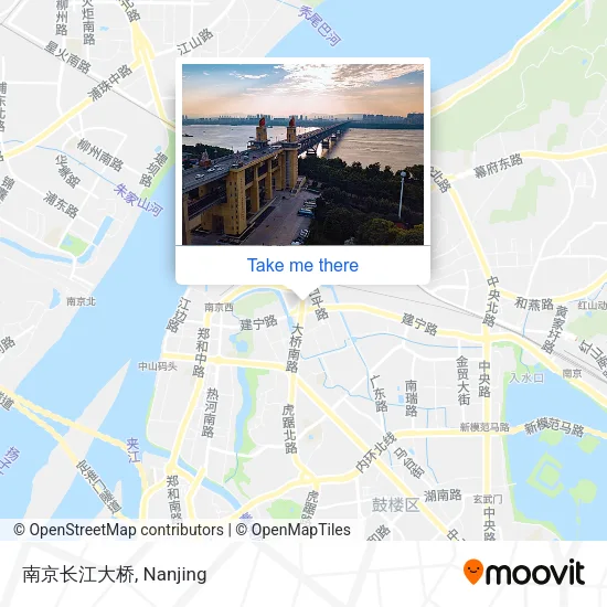 南京长江大桥 map