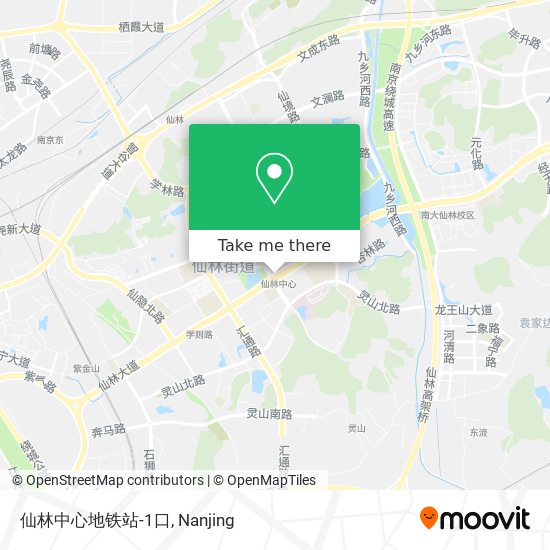 仙林中心地铁站-1口 map