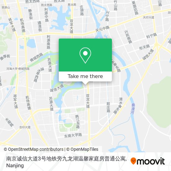 南京诚信大道3号地铁旁九龙湖温馨家庭房普通公寓 map