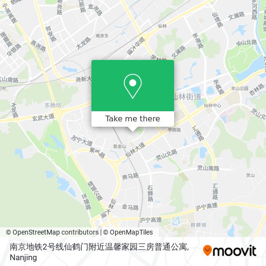 南京地铁2号线仙鹤门附近温馨家园三房普通公寓 map