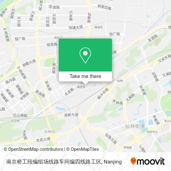 南京桥工段编组场线路车间编四线路工区 map