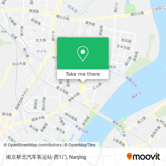 南京桥北汽车客运站-西1门 map