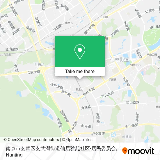 南京市玄武区玄武湖街道仙居雅苑社区-居民委员会 map
