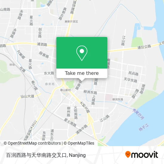 百润西路与天华南路交叉口 map