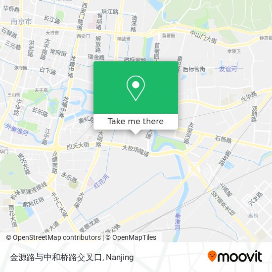 金源路与中和桥路交叉口 map