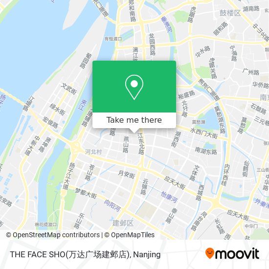 THE FACE SHO(万达广场建邺店) map