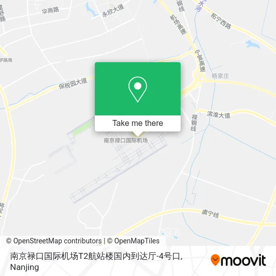 南京禄口国际机场T2航站楼国内到达厅-4号口 map