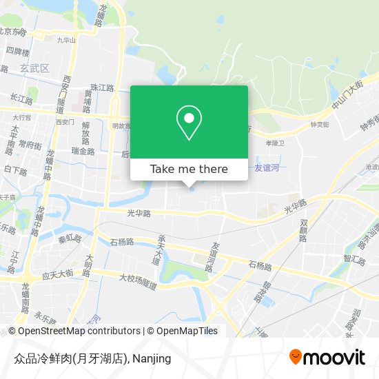 众品冷鲜肉(月牙湖店) map