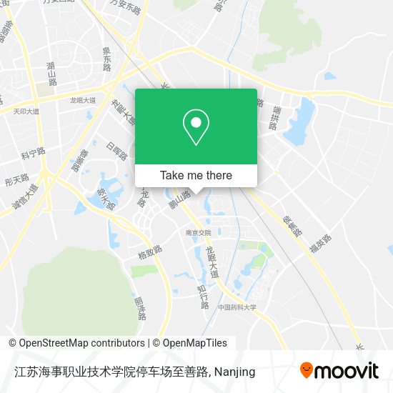 江苏海事职业技术学院停车场至善路 map