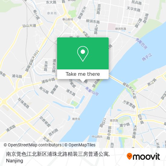 南京觉色江北新区浦珠北路精装三房普通公寓 map