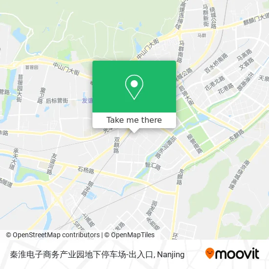 秦淮电子商务产业园地下停车场-出入口 map