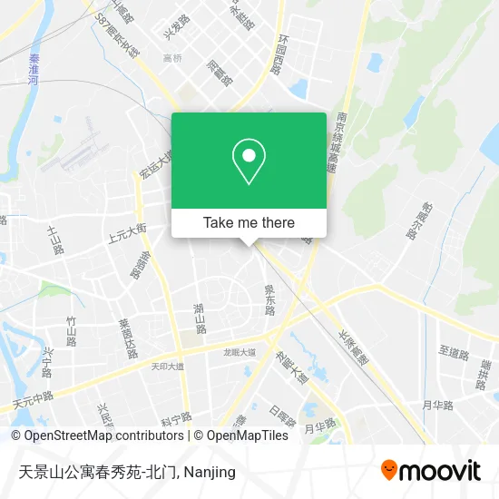 天景山公寓春秀苑-北门 map
