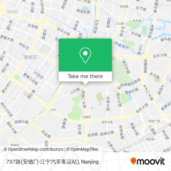 737路(安德门-江宁汽车客运站) map