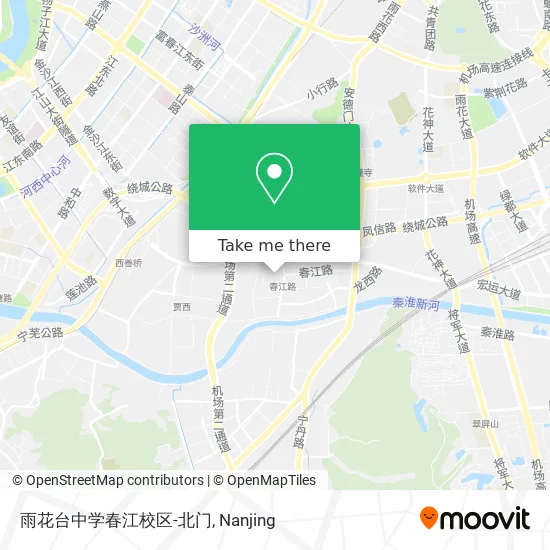 雨花台中学春江校区-北门 map