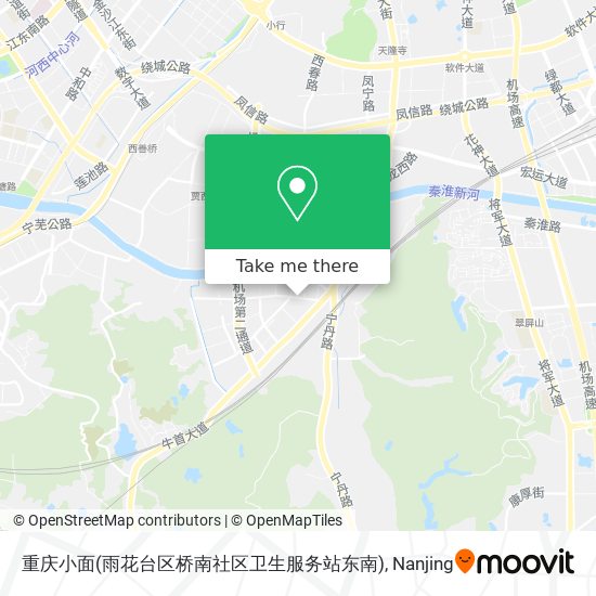 重庆小面(雨花台区桥南社区卫生服务站东南) map