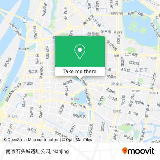 南京石头城遗址公园 map