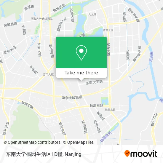 东南大学槁园生活区1D幢 map