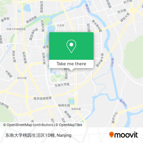 东南大学桃园生活区1D幢 map