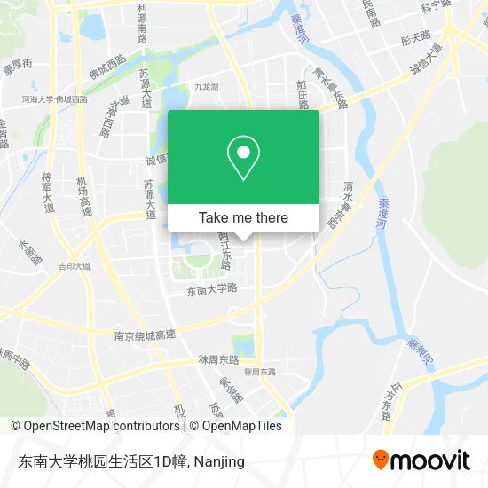 东南大学桃园生活区1D幢 map