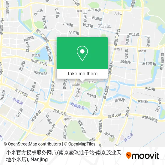 小米官方授权服务网点(南京凌玖通子站-南京茂业天地小米店) map