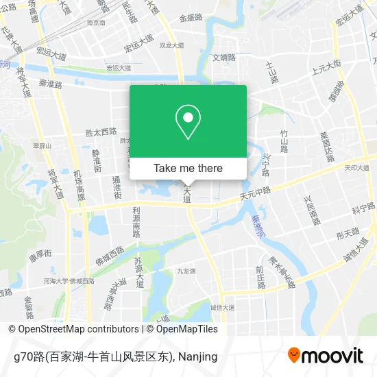 g70路(百家湖-牛首山风景区东) map