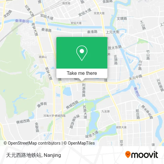 天元西路地铁站 map