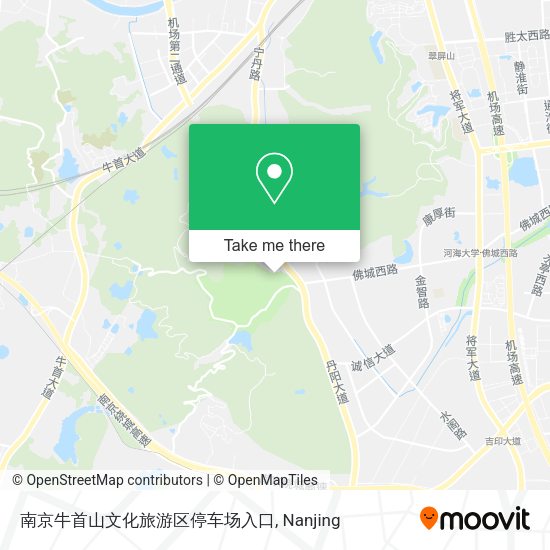 南京牛首山文化旅游区停车场入口 map
