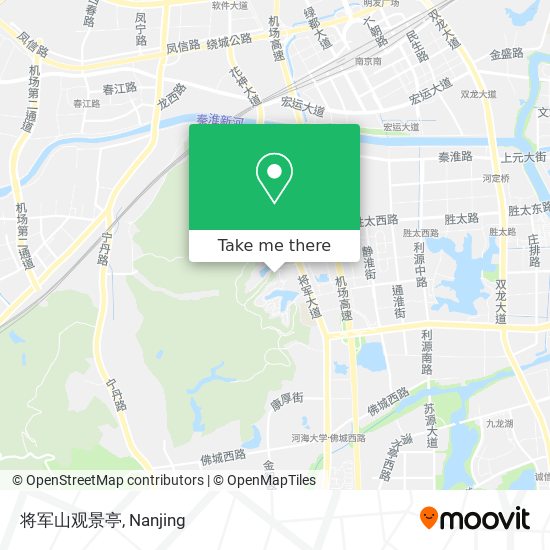 将军山观景亭 map