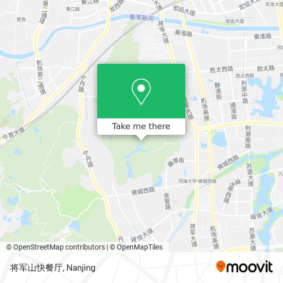 将军山快餐厅 map