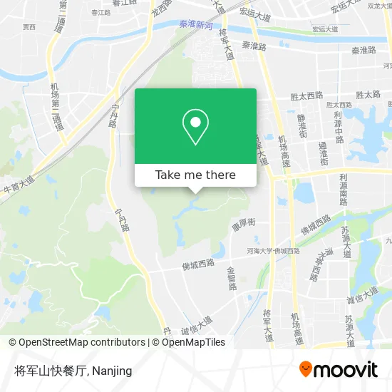 将军山快餐厅 map