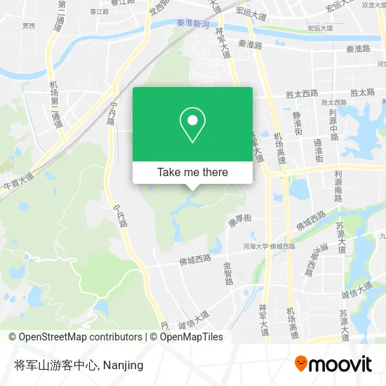 将军山游客中心 map