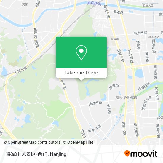 将军山风景区-西门 map
