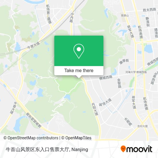 牛首山风景区东入口售票大厅 map