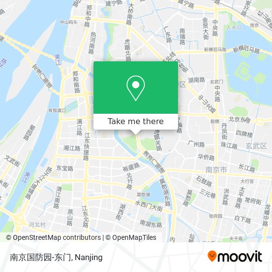 南京国防园-东门 map