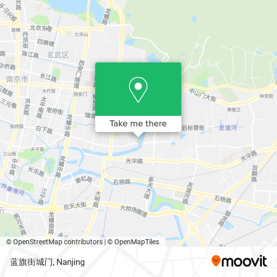 蓝旗街城门 map