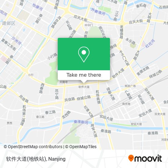软件大道(地铁站) map