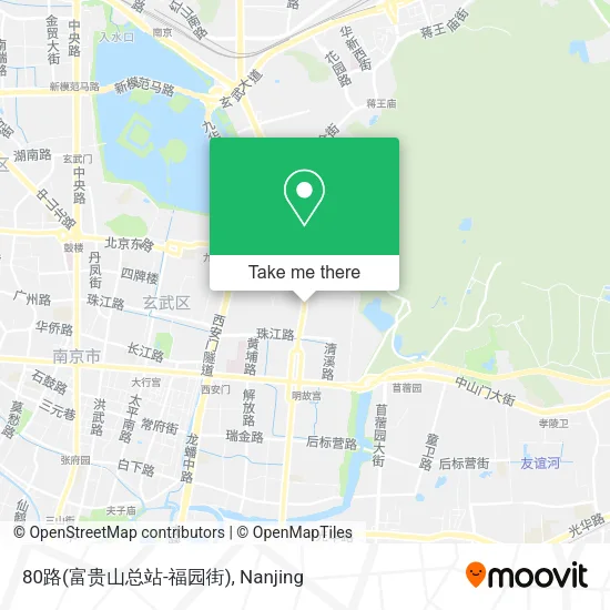 80路(富贵山总站-福园街) map