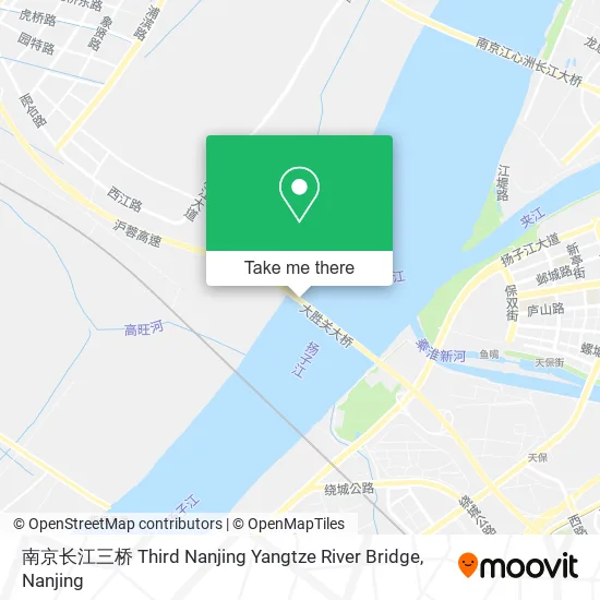 南京长江三桥 Third Nanjing Yangtze River Bridge map