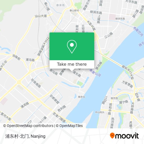 浦东村-北门 map